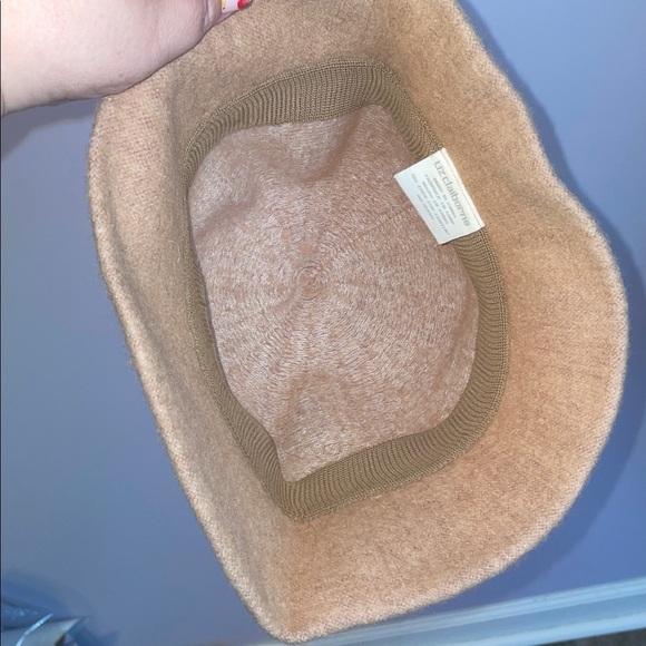 Liz Claiborne Y2K Camel Tan Wool Rabbit Hair Angora Bucket Hat OS main image 5